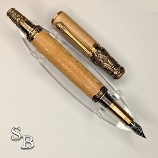 1002 Reclaimed Sycamore Victorian Fountain Pen